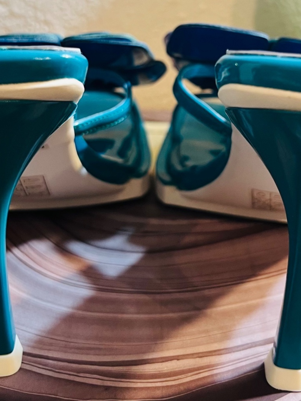 Brand New Jeffrey Campbell Planted Blue Combo Sandals - Picture 6 of 9
